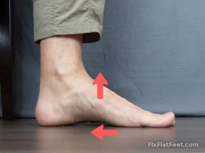 Short foot exercise for flat feet