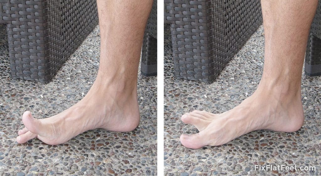 Toe yoga exercise for flat feet